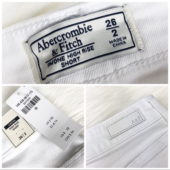 NWT Abercrombie Simone High Rise Shorts - Picture 6 of 8